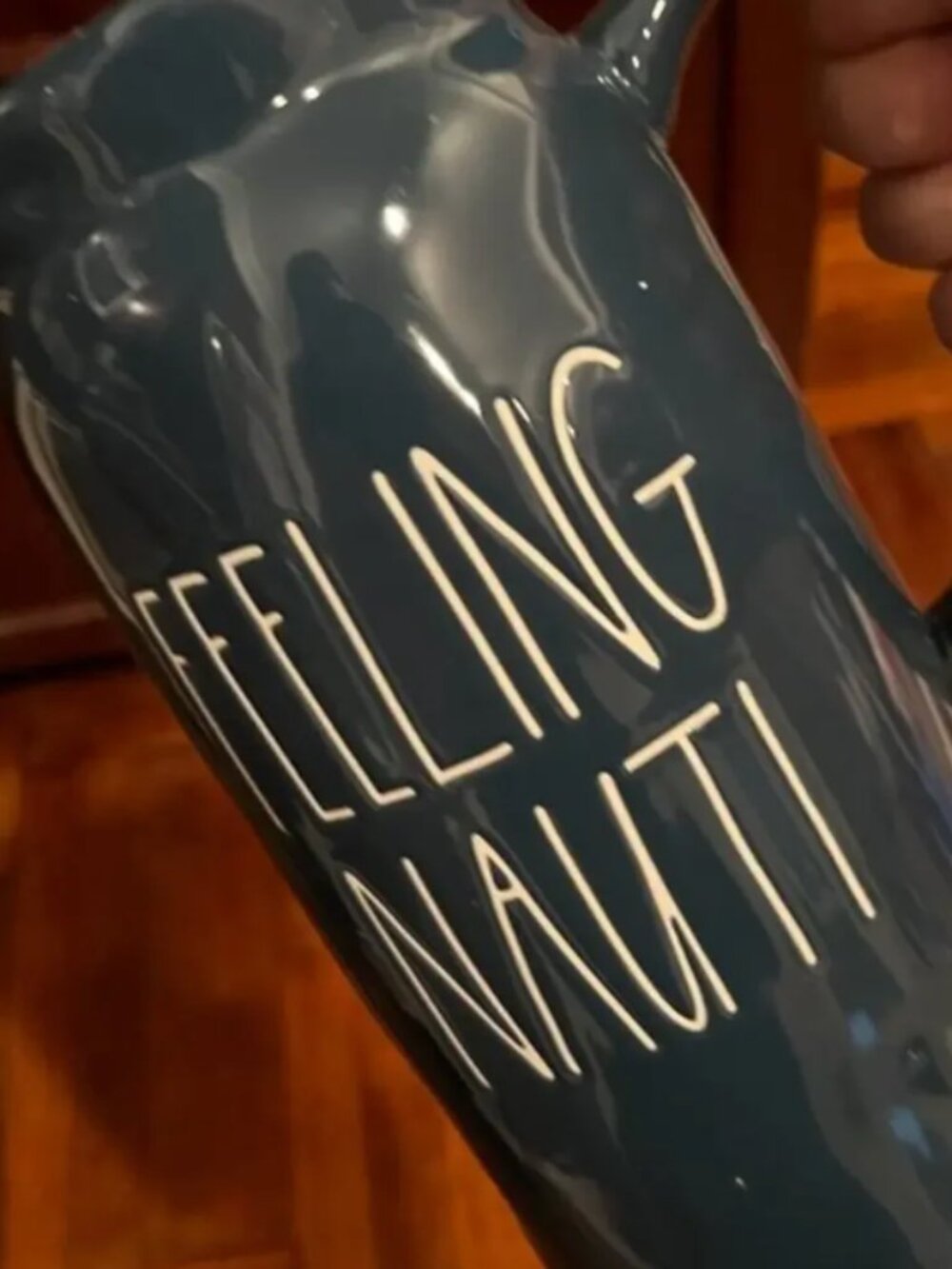 Christmas Holiday Decor - Feeling Nauti Christmas Pitcher